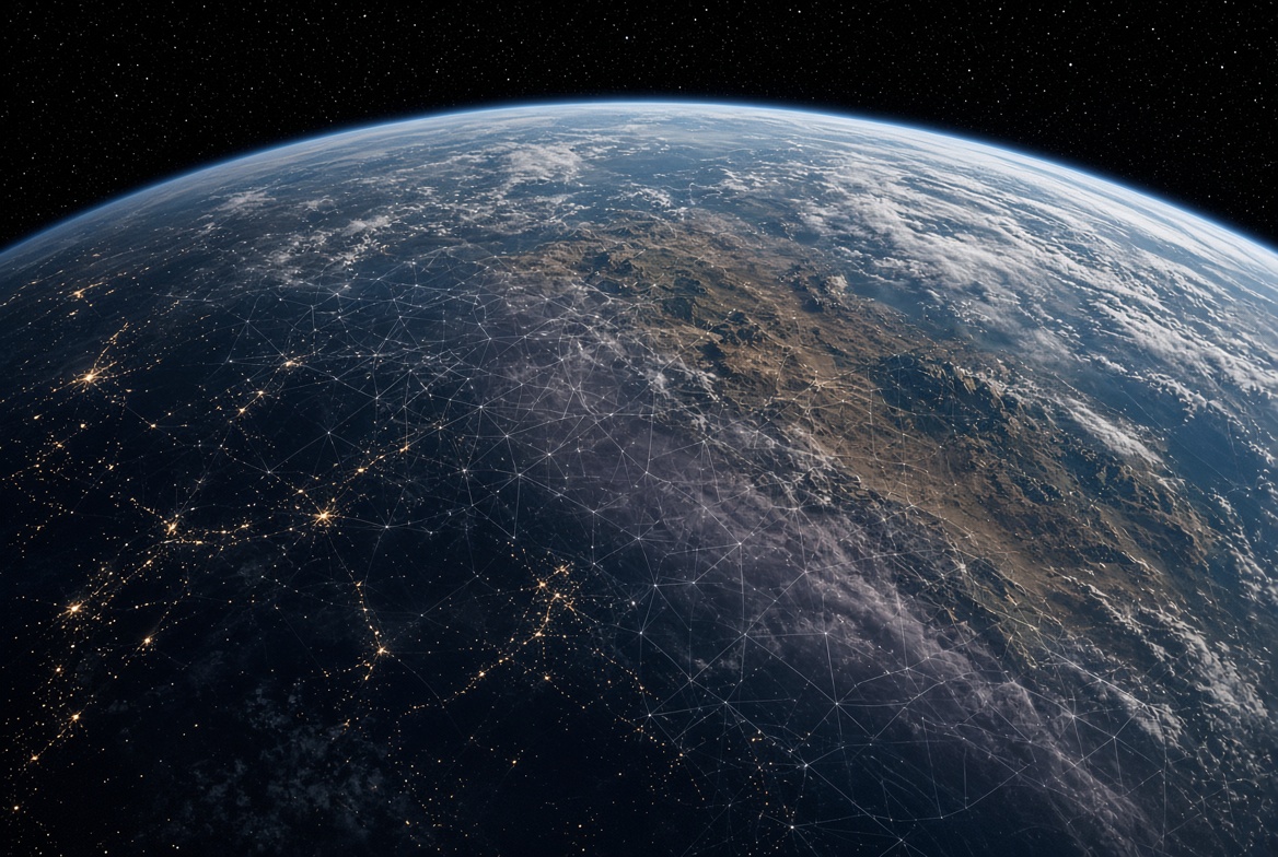 Earth with TerraBase spatial mesh